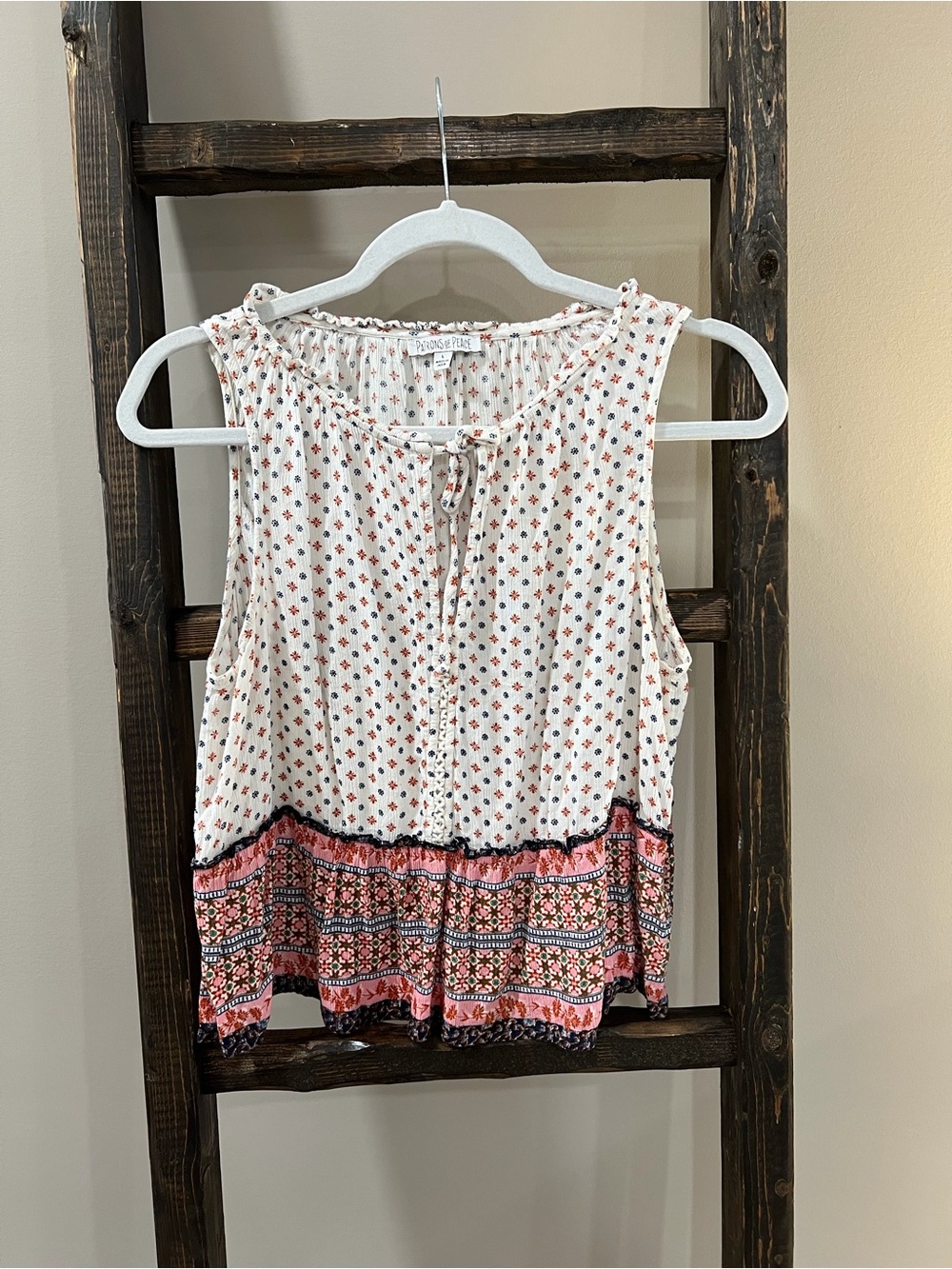Patrons of Peace Boho Tank Top
